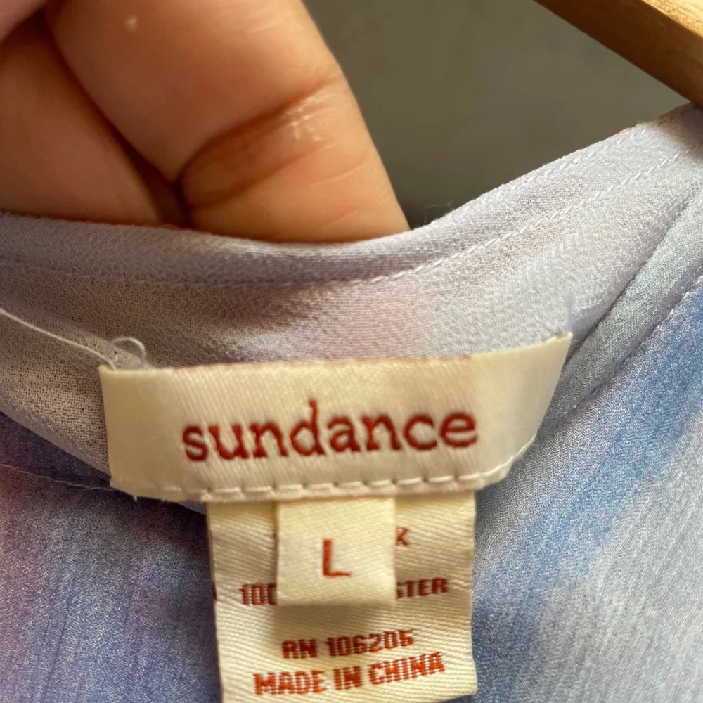 Sundance Painted Clouds Dress; Size L (12-14) - Picture 3 of 5